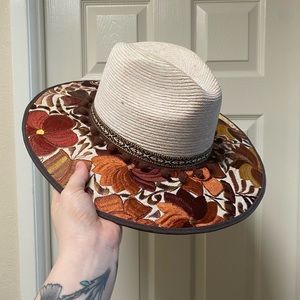 Embroidered Brim Hat